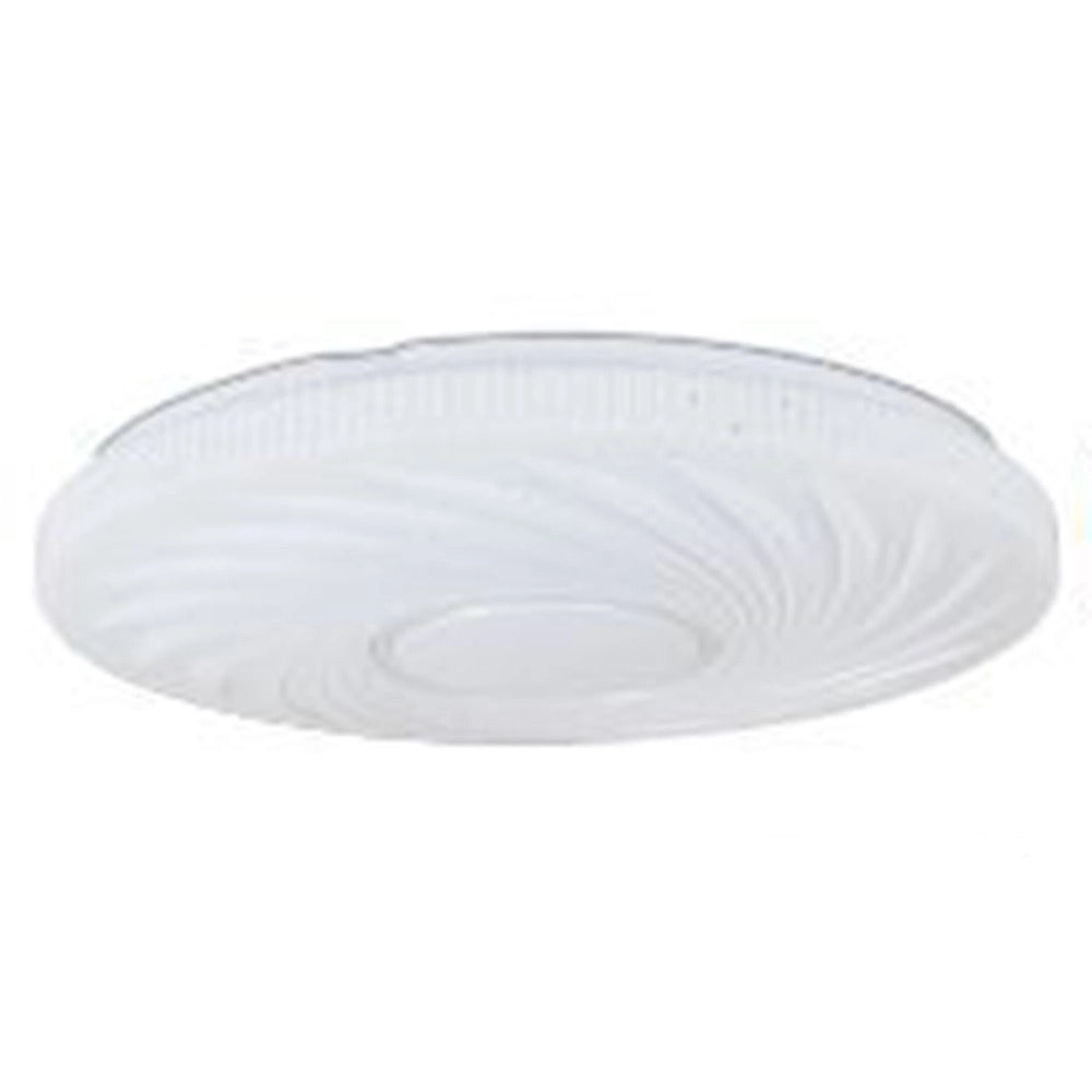 Trade Shop - Plafoniera Led Lampada Da Soffitto Vortice 45 Watt Luce Fredda 6500k Bianco 75338 -