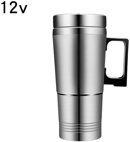 Autobeker elettrico da 300 ml (12V/24V), adatto per caffè, tè o acqua, e può essere riscaldato.
