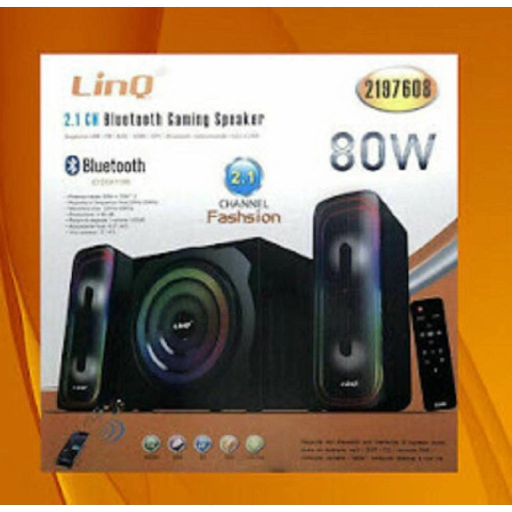 Trade Shop - Sistema Altoparlanti Casse 2.1ch Bluetooth Gaming Speaker 80w Telecomando 2197608 -