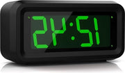 Alarme digitale con display a LED, 12-24 ore, funzione di risveglio, funzione di standby, funzione di notifica, display a LED verde