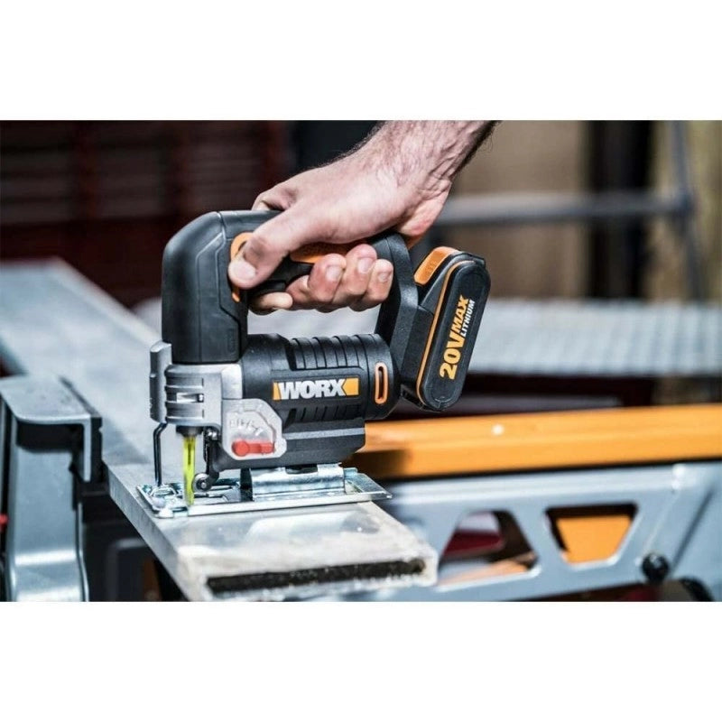 Seghetto alternativo WX543.9 20 Volt corpo macchina con pendolo e taglio inclinato - Worx