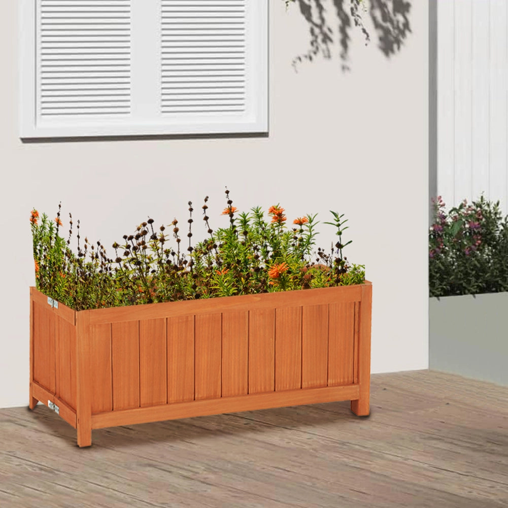 Fioriera in Legno Pieghevole Vaso per Fiori e Piante Esterno Giardino 70x30x25cm