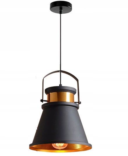 Lampada Da Soffitto Asti C Nero/oro