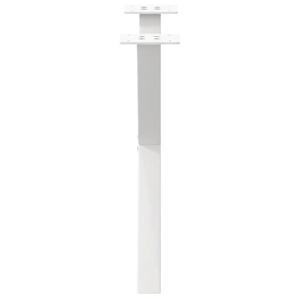 Gambe per Tavolino da CaffÃ¨ a X 2 pz Bianche 60x(42-43) cm Acciaio