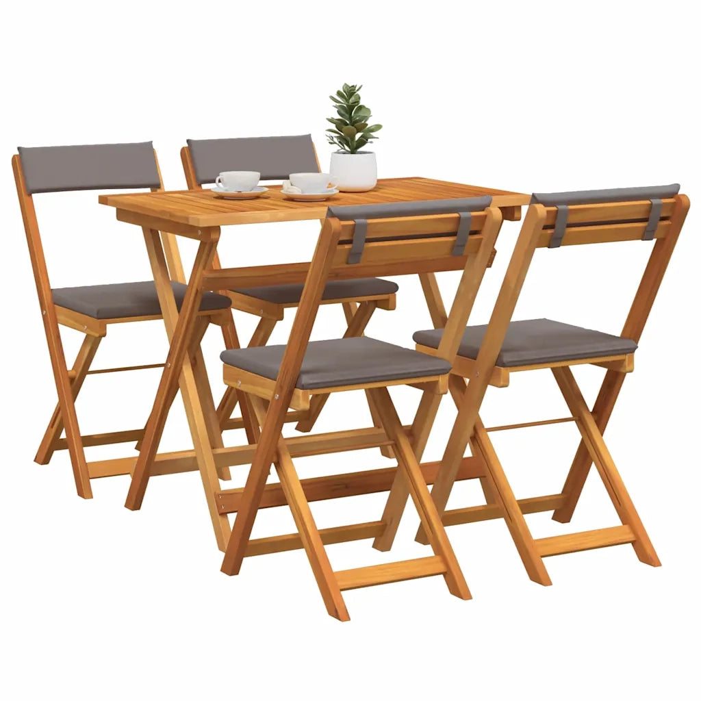 Set bistrot 5 pcs Olio Naturale Legno di Acacia Massello 4105505