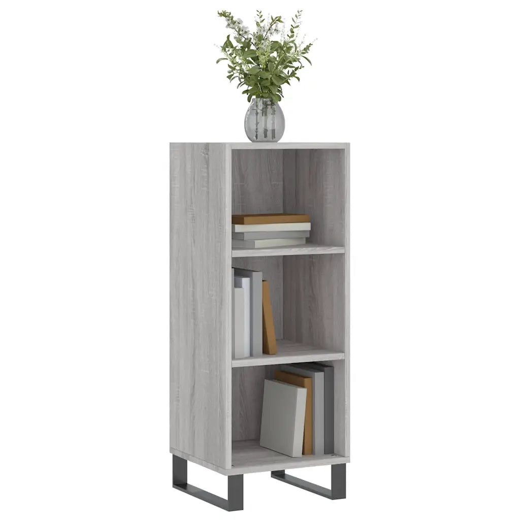 Credenza Grigio Sonoma 34,5x32,5x90 cm in Legno Multistrato 828762