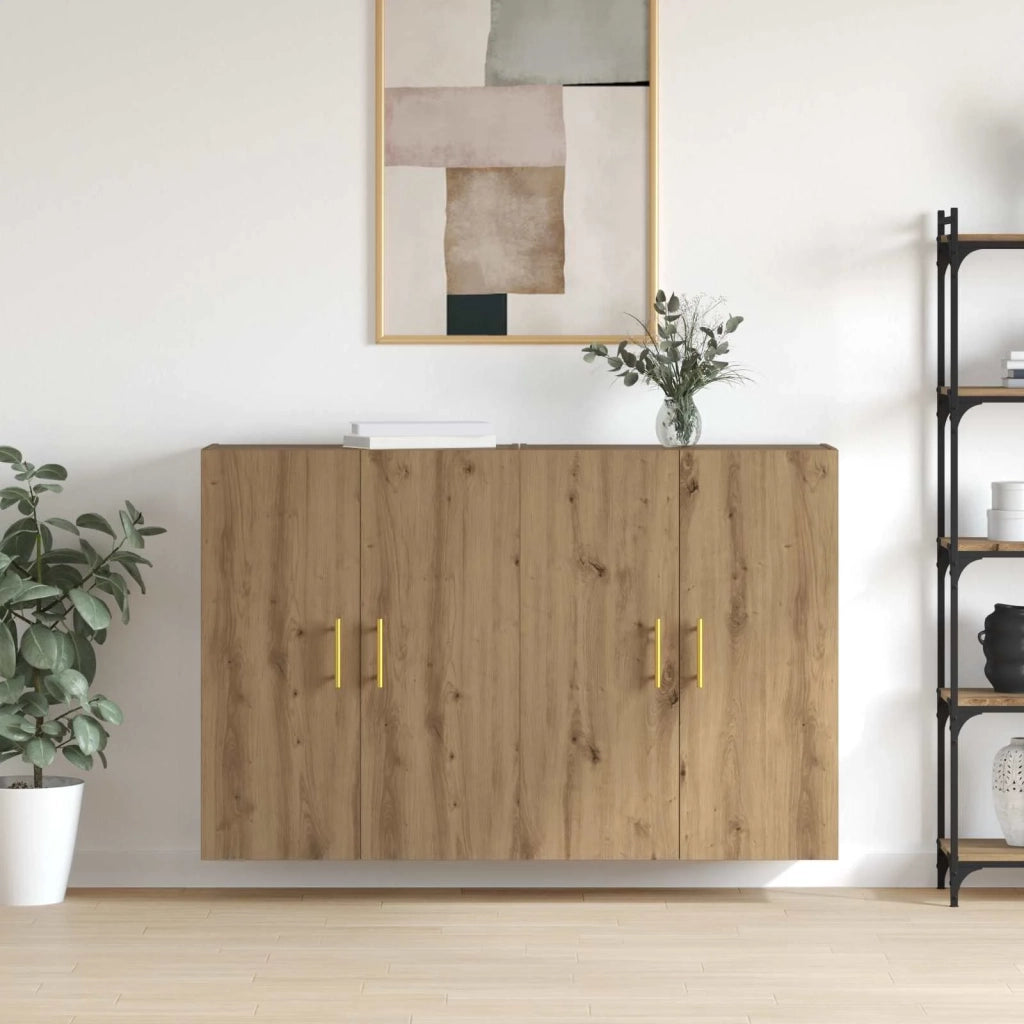 Mobiletto a muro 2 pcs Rovere artigianale 69,5 x 34 x 90 cm 3394513