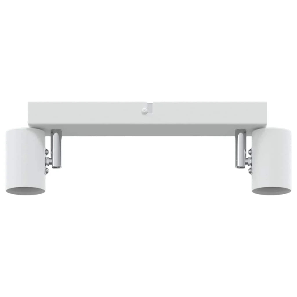 Faretto da soffitto moderno orientabile 26 x 6,5 x 11,5 cm in metallo bianco 02_0058289