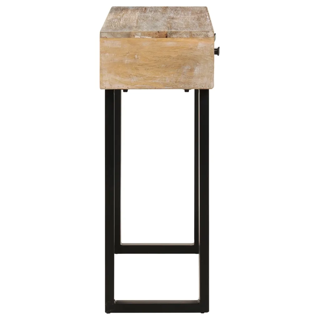 Tavolo Consolle 100x30x75 cm in Legno Massello di Mango cod mxl 18678