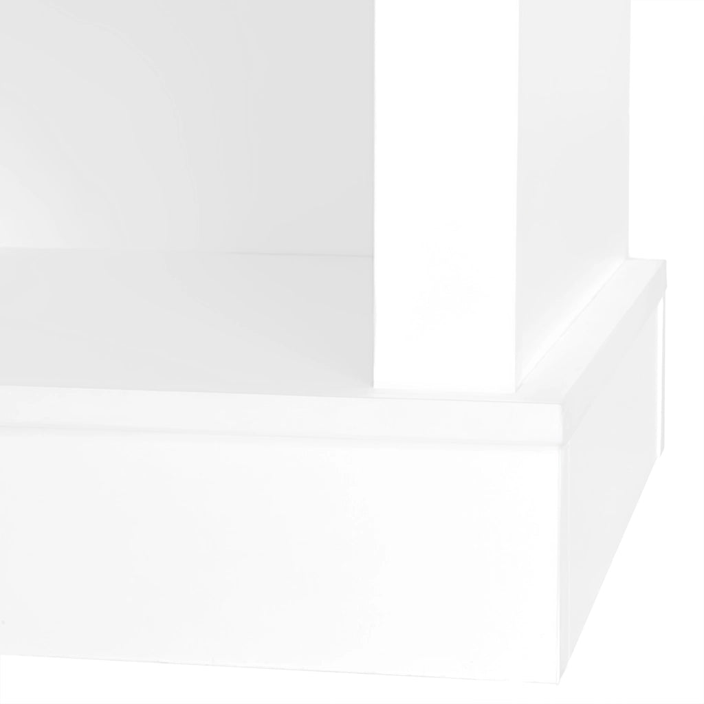 Set Ingresso con Panca, Scarpiera e Appendiabiti ¨C MINIMAL ¨C Bianco, 3 Ganci, H190/L120/P40 cm