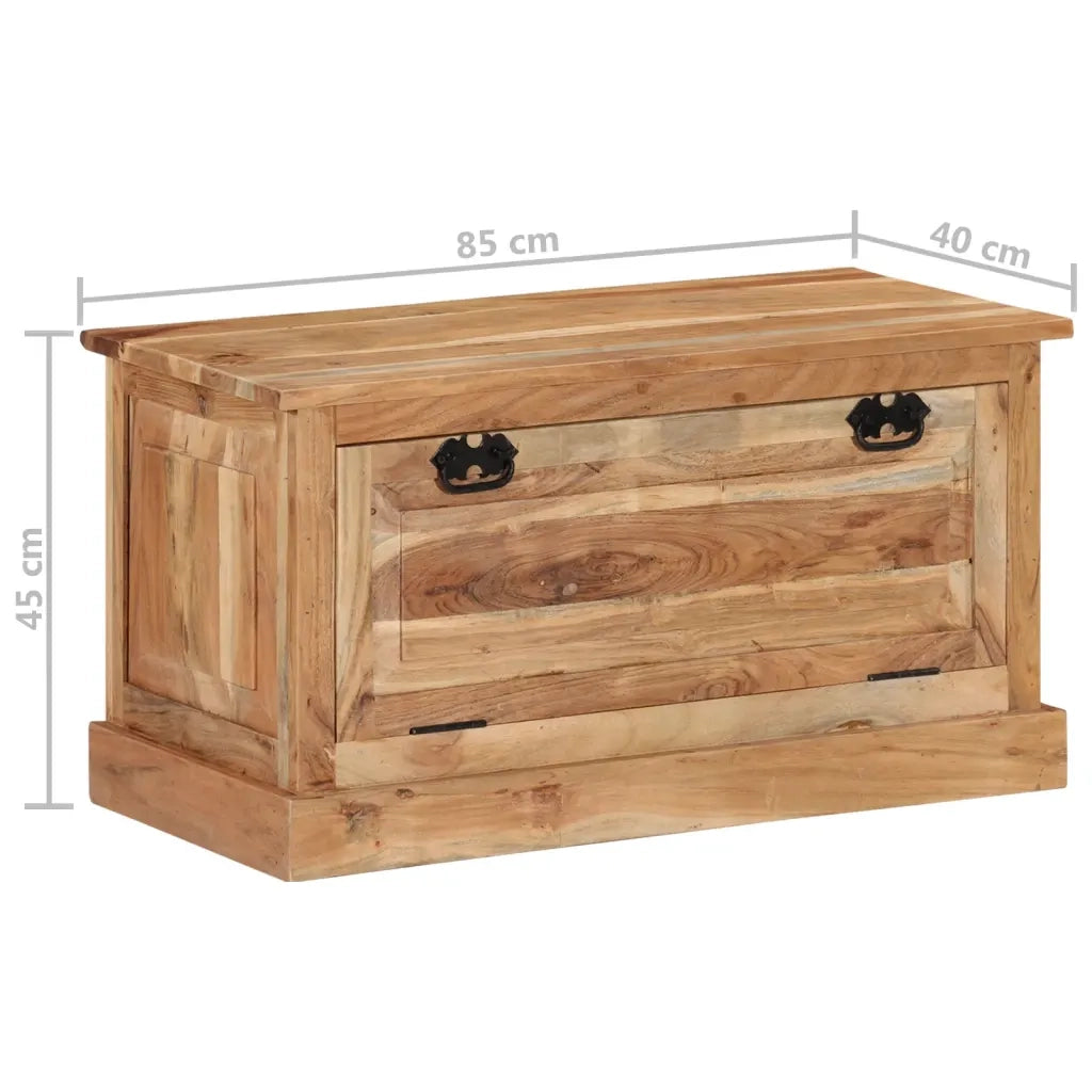Panca con Scarpiera 85x40x45 cm in Legno Massello di Acacia 337826
