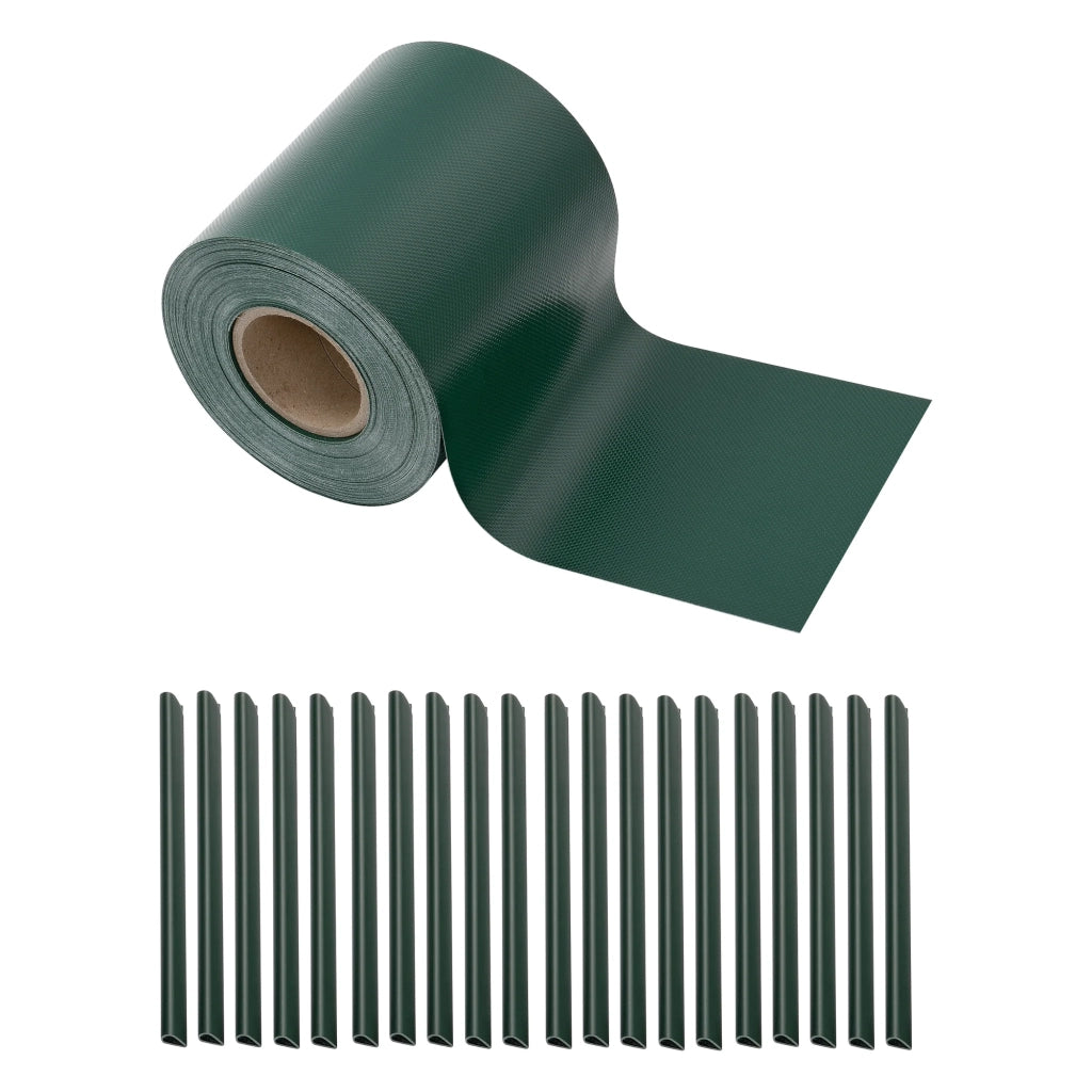 Striscia frangivista in PVC 35 m x 19 cm 6,65 m² verde muschio RAL 6005 03_0006587