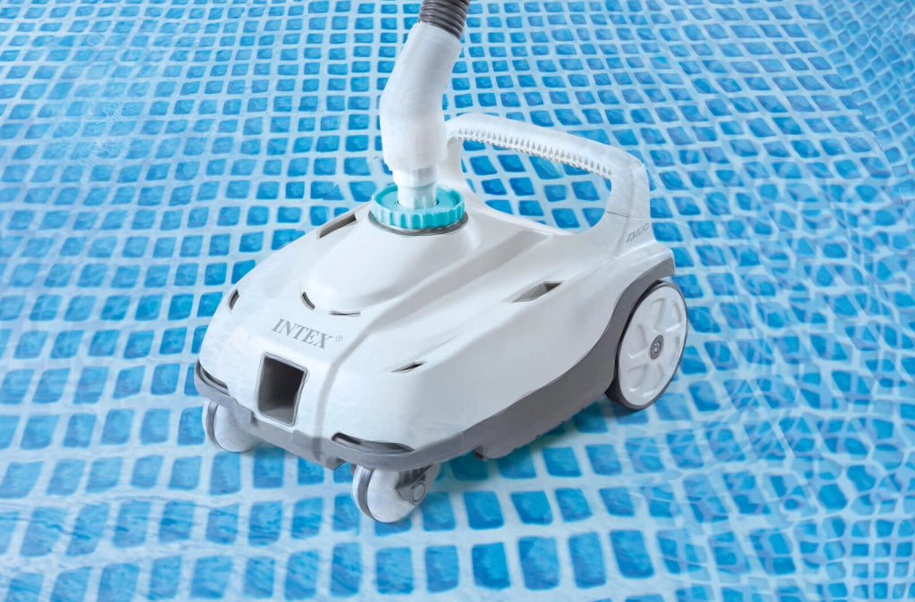 Intex 28006EX Robot Pulitore Automatico ZX100 per Piscine Fuori Terra per Pompe Filtro Flusso 6056-13248 L-h