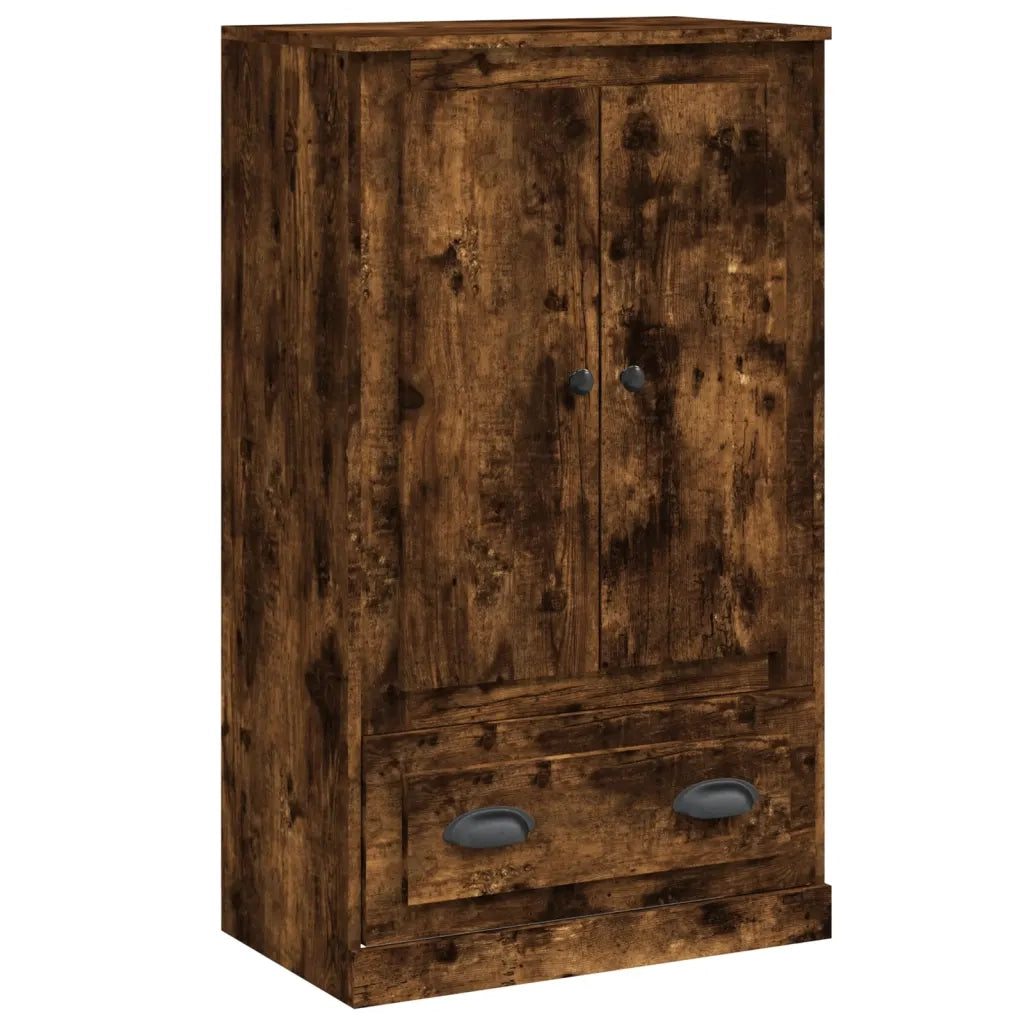 Credenza-Buffet-Armadio da cucina Rovere Fumo 60x35,5x103,5 cm in Legno Multistrato 345805