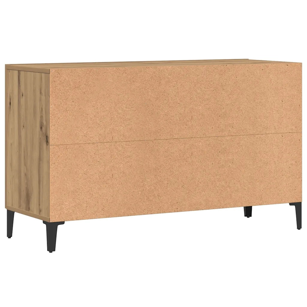 Credenza Rovere Artigianale 100x36x60 cm in Legno Multistrato 856905