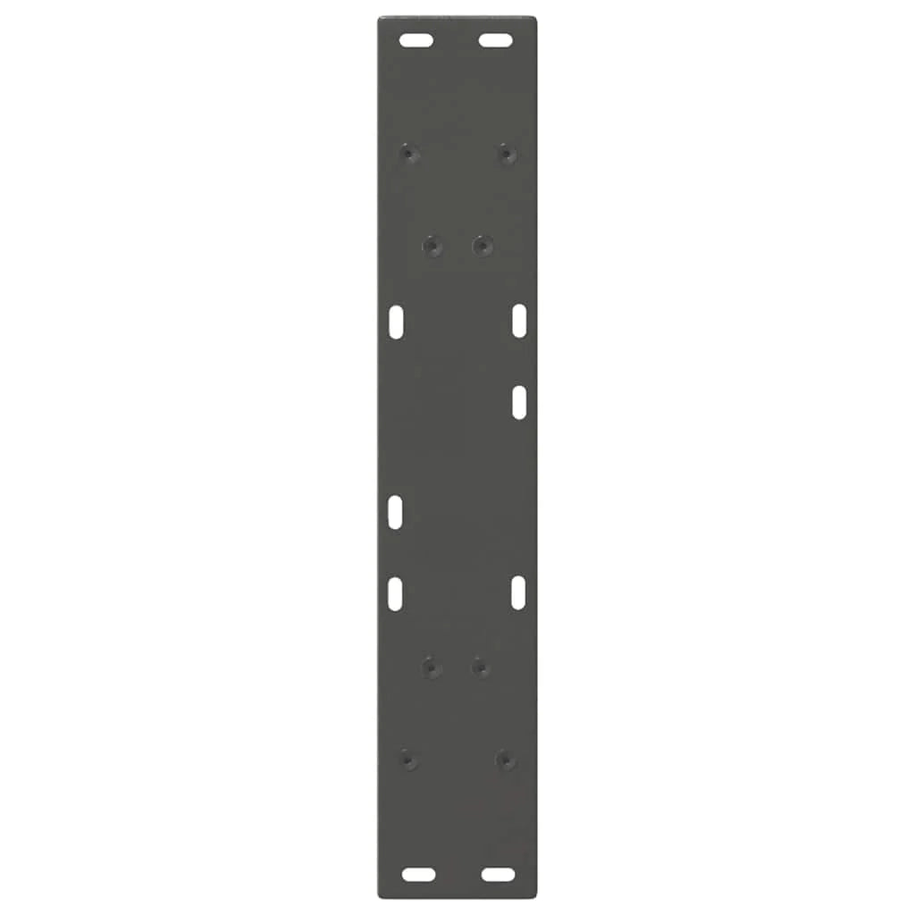 Set di 2 gambe regolabili per tavolo da pranzo a V 60 x 72-73,3 cm in acciaio antracite 02_0056858