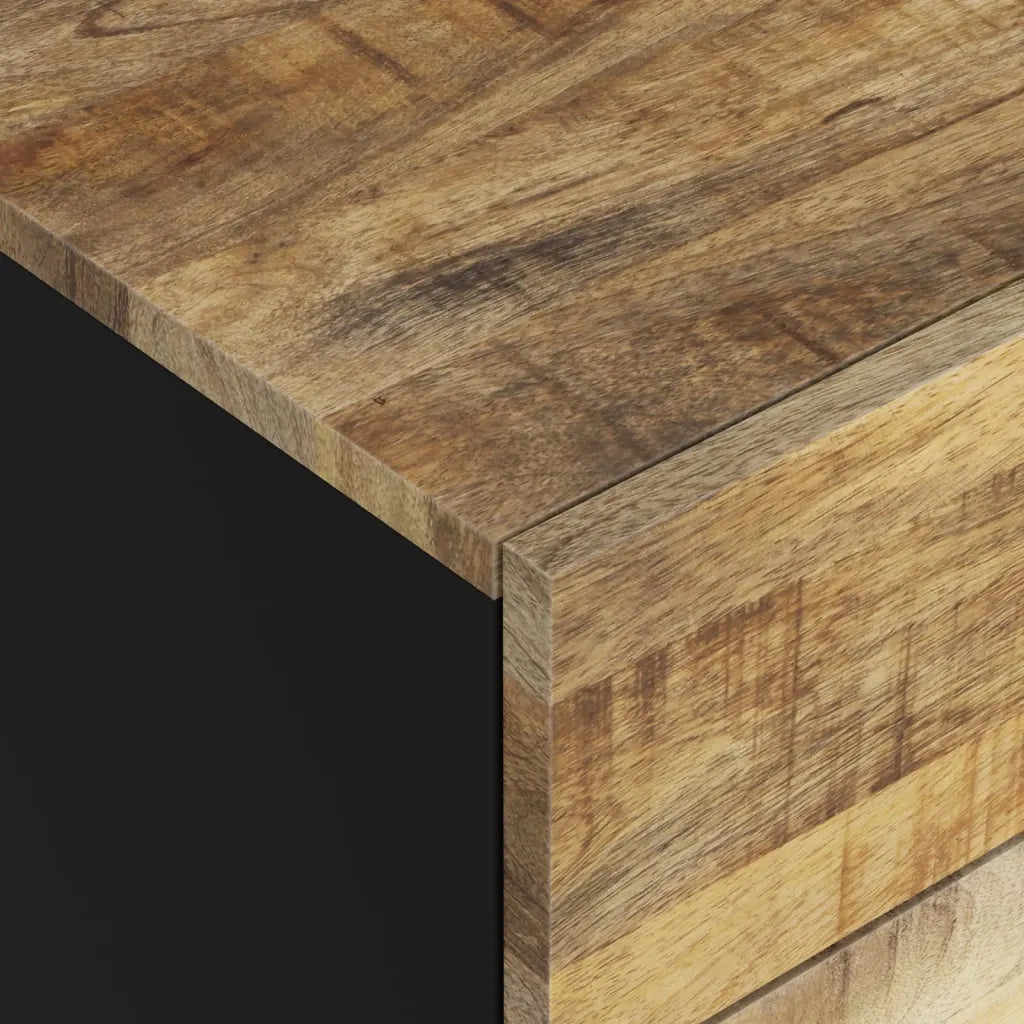 Comodino 50x33x60cm Legno Massello di Mango e Legno Multistrato cod mxl 30287