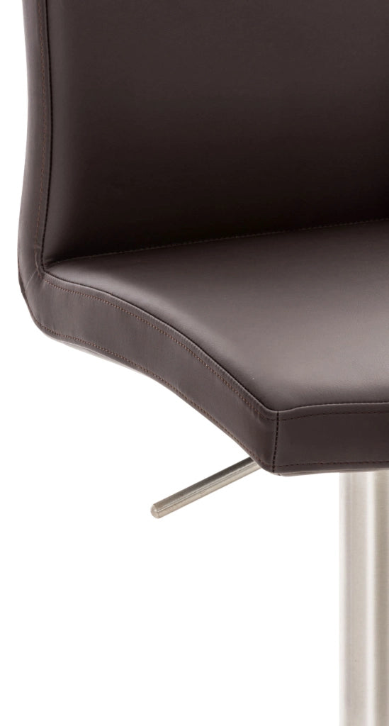 2er Set Barhocker Cadiz Kunstleder edelstahl