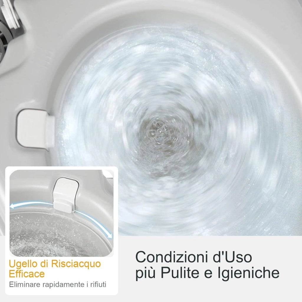 20L Toilette Portatile con Serbatoio Rimovibile e Indicatore del Livello dell'Acqua, WC Chimico Comodo per Campeggio, Water Portatile per Adulti e Anziani, Supporto Carico 200kg