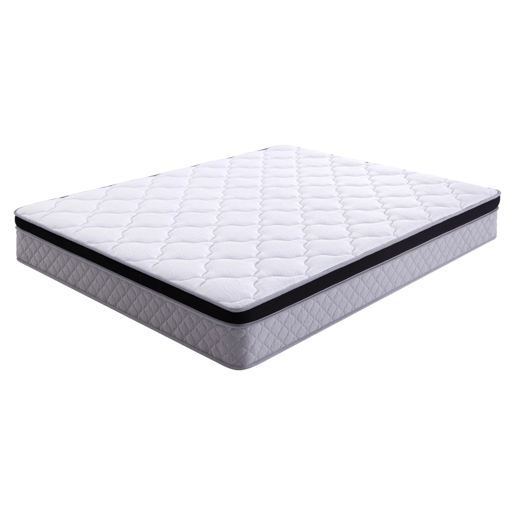 Materasso a molle insacchettate 140 × 200 cm ergonomico, 25 cm, bianco