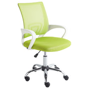 Sedia girevole da ufficio con schienale reclinabile regolabile in altezza verde lime moderna ufficio in casa