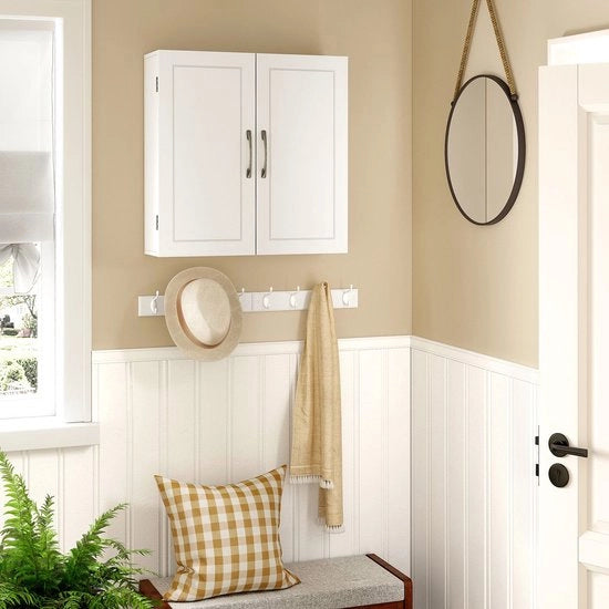 Cassettone per bagno - Mobili per bagno - Armadio per bagno - Cassetto di stoccaggio - Bianco