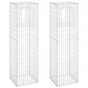 Cesti a Gabbione a Torre 2 pz 50x50x180 cm in Ferro