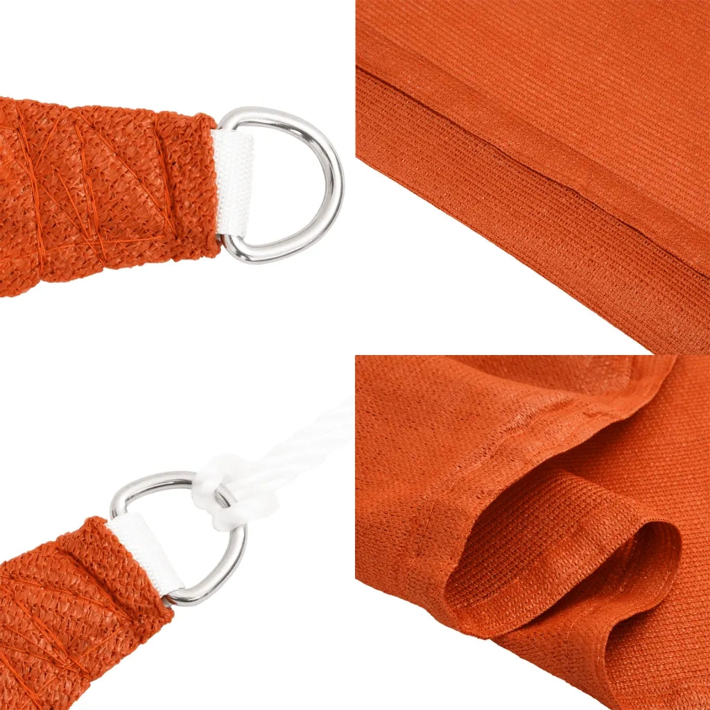 Vela Parasole 160 g/m² Rettangolare Arancione 3x5 m in HDPE 311679