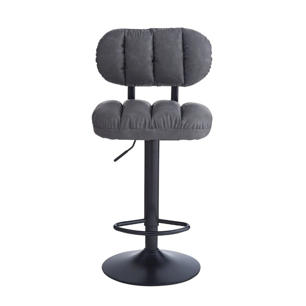 Sgabello bar ecopelle grigio Tati – Stile e comfort in un design contemporaneo