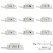 10 CONTATTI MAGNETICI NC A MATTONCINO DA ESTERNO Securvera ST-405XCMABTE