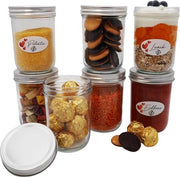 Set di contenitori per overnight oats in vetro a mason - 3 pezzi - con coperchio - per preparare il breakfast con avena