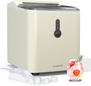 Macchina per blocchi di ghiaccio - 12 kg al giorno, 8 minuti ciclo, portatile con coperchio trasparente, ideale per feste
