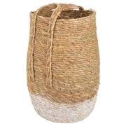 Navicella in fibra naturale marrone 27x37x60h