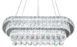 Lampada Da Soffitto Cristallo Led 102w Telecomando App417-cp