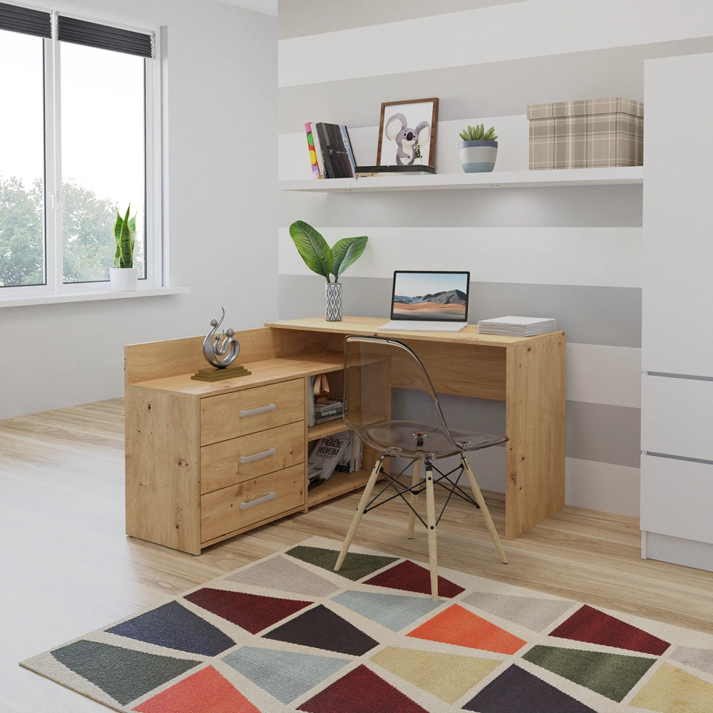 Scrivania DANY rovere artisan per ufficio e studio