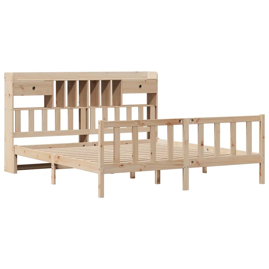 vidaXL Letto Libreria senza Materasso 180x200 cm in Legno di Pino