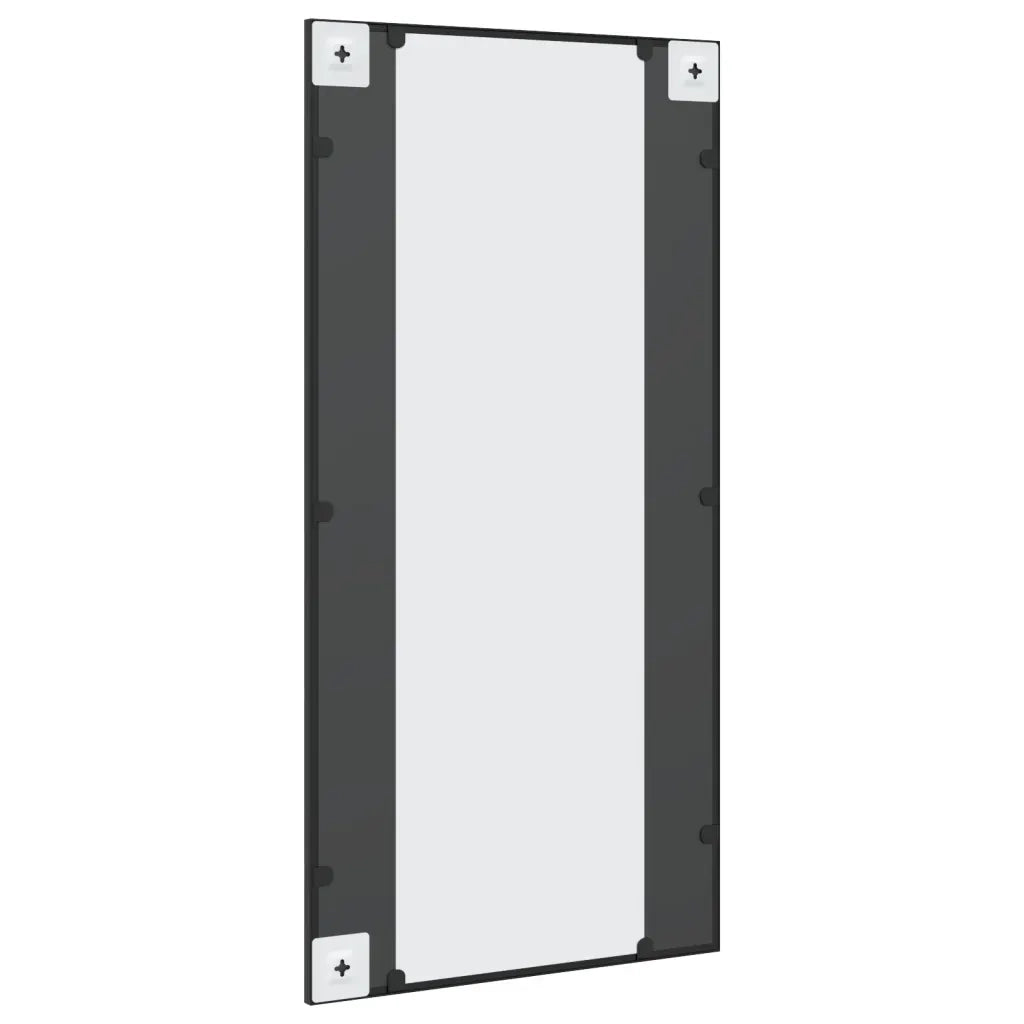 Specchio da Parete-Specchio a muro Nero 50x100 cm Rettangolare in Ferro