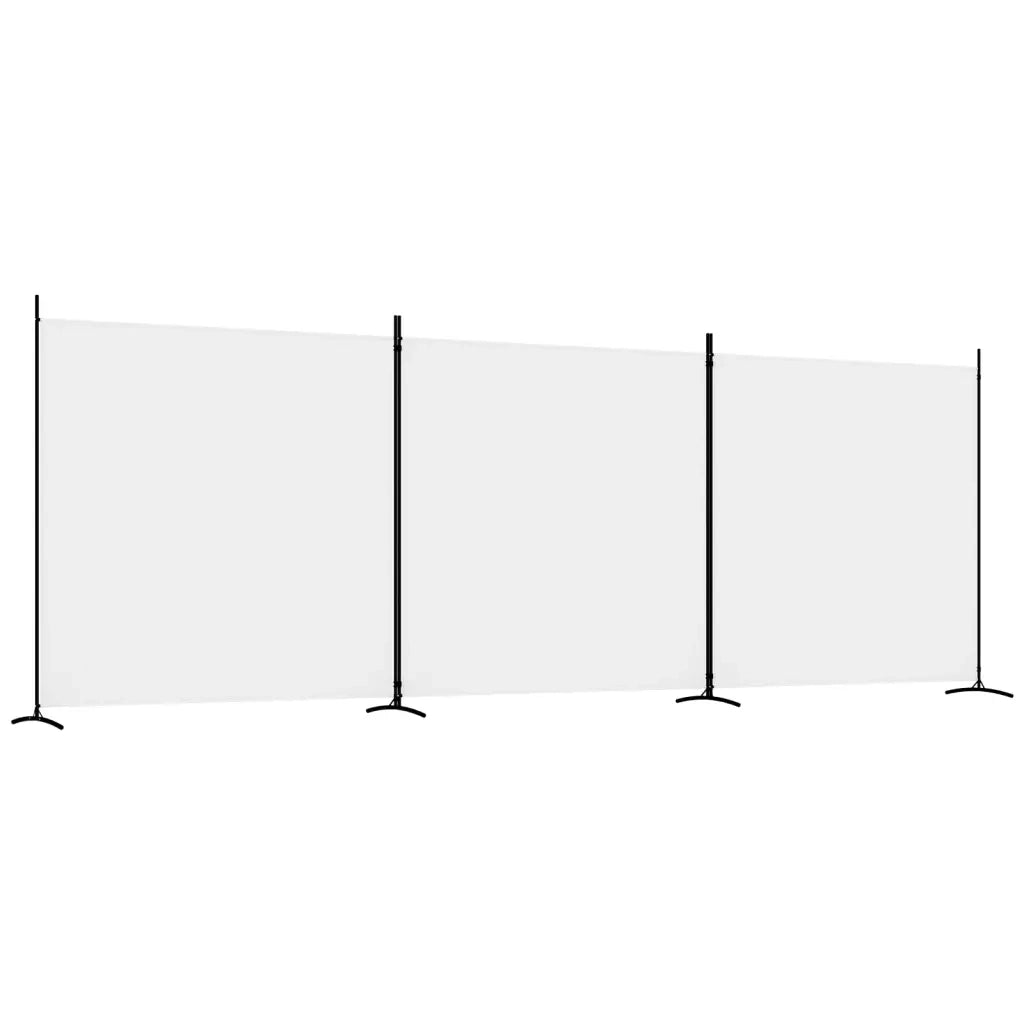 Divisorio Ambienti | Divider per stanze | Paravento a 3 Pannelli bianco 525x180 cm in Tessuto