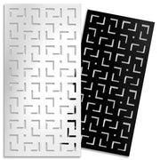 LABYRINTH -M- - Pannello in PVC traforato - Parasole Colore: bianco, Misura: 73x148 cm