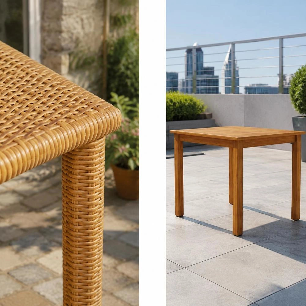 Garden Table 85x85x74 Cm Solid Acacia Wood