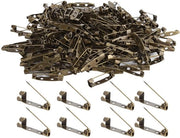 Piastrine metalliche per broche o spillo - 200 pezzi - alta qualità - materiale leggero - per decorazione e DIY