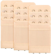 Estensioni di sottocanna in acciaio inossidabile - 3 pezzi - Adatti per pelli sensibili - 9,7 x 4,4 cm - 3 righe - Haken in acciaio inossidabile - Estensioni di sottocanna flessibili