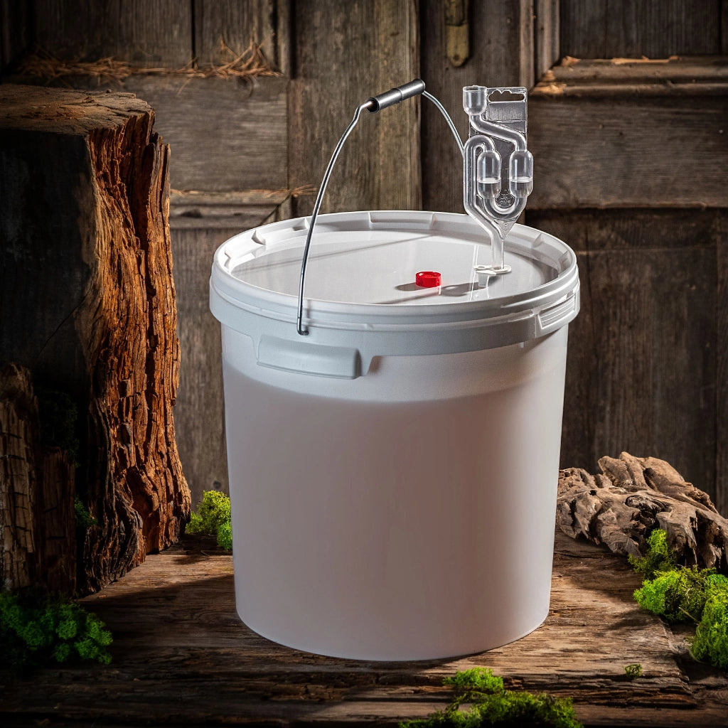 Contenitore di fermentazione KADAX da 20 litri, secchio per vino, liquori, birra, sidro + tubo di sughero