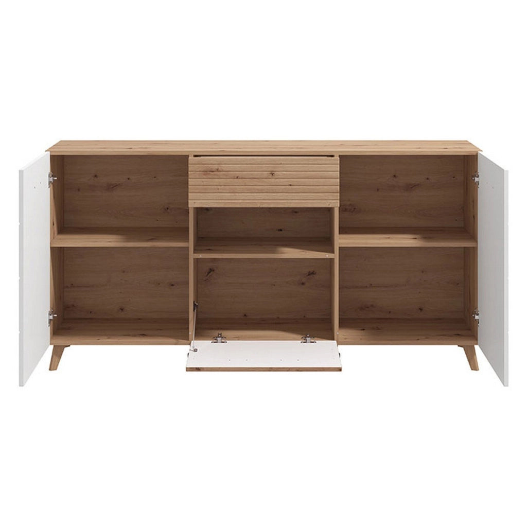 Madia Morlupo, Credenza un Cassetto, 173x41.5x87.5h cm Bianco