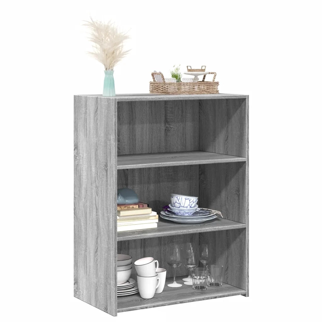 Credenza-Buffet-Armadio da cucina Grigio Sonoma 70x41x93 cm in Legno Multistrato