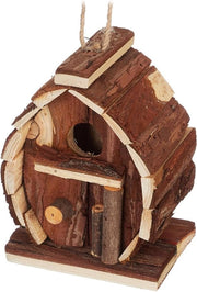 Casa ornamentale per uccelli in legno di pino, dimensioni: 145 x 105 x 75 cm, cassetto da appendere per decorazione esterna in stile naturale