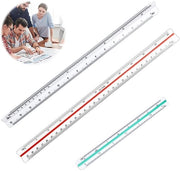 Liniaal laser segnato a 30 cm - Triangolare - Architetturale - Duraturo - Preciso - Durevole