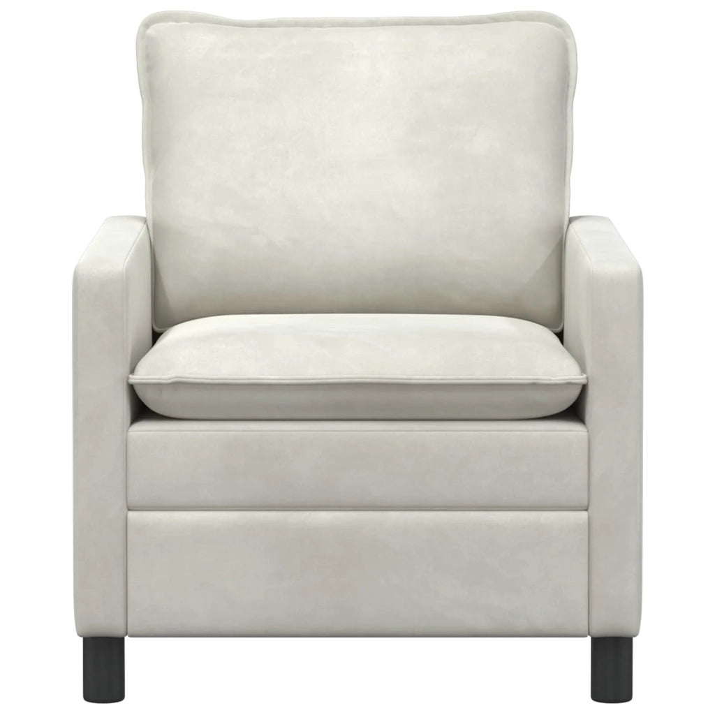 Divano Crema 76 x 81 x 87,5 cm Velluto 42028762