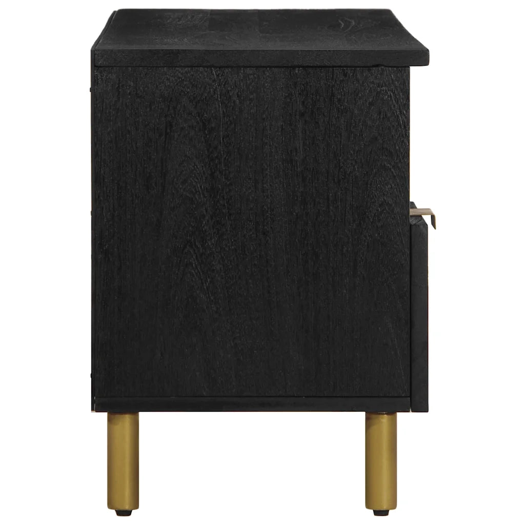 Mobile Porta TV Nero 100x33x46 cm in Legno Multistrato
