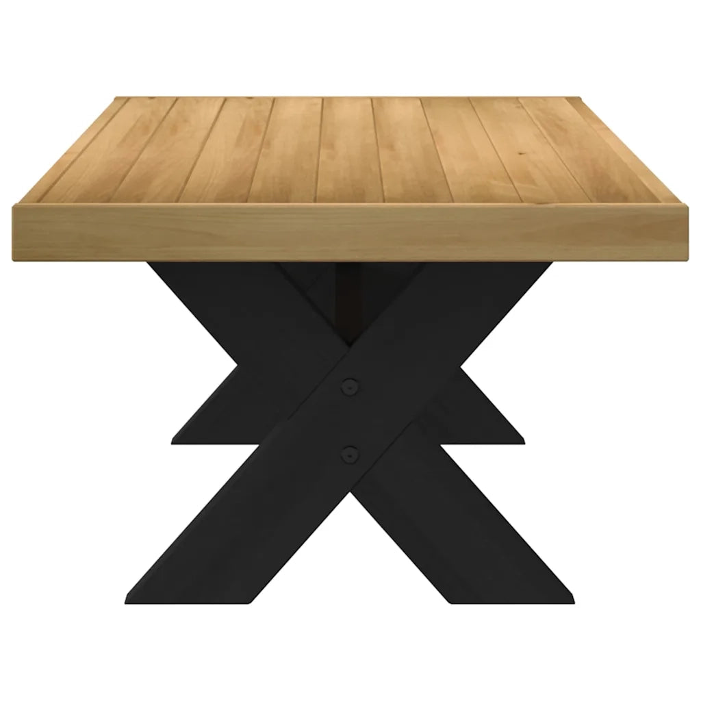 Tavolino NOAIN Gambe a Forma di X 120x60x40cm in Legno Massello 4100034